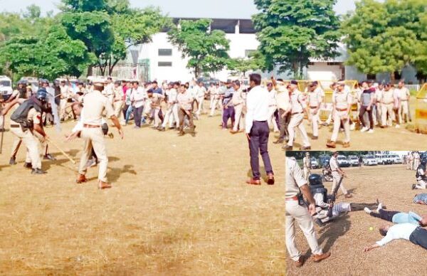 पुलिस लाइन में हुआ बलवा, युवक की मौत से गुस्साई भीड़ ने पुलिस पर किया पथराव